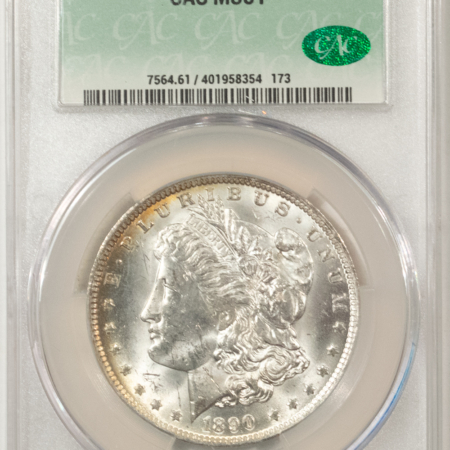 New Store Items 1890-O MORGAN DOLLAR, CACG MS-61, ORIGINAL, BLAST WHITE & PQ! CAC!