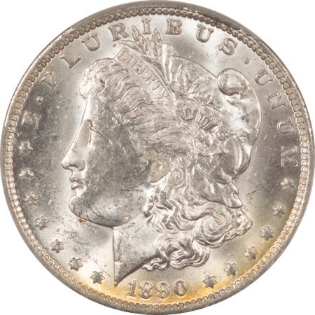 Dollars 1890-O MORGAN DOLLAR, CACG MS-61, ORIGINAL, BLAST WHITE & PQ! CAC!