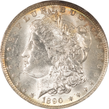 Dollars MONSTER TONED 1890-O MORGAN DOLLAR, CACG MS-61, ORIGINAL, GORGEOUS & PQ! CAC!