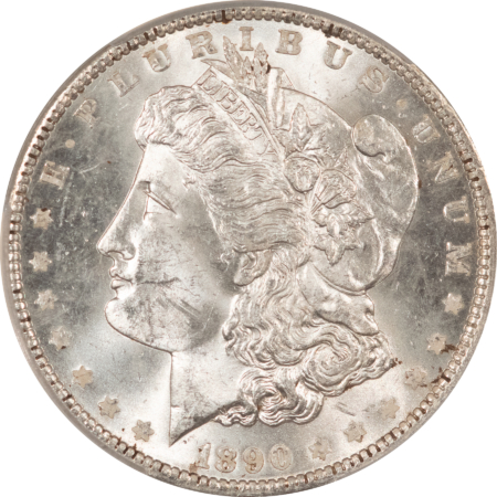 Dollars 1890-O MORGAN DOLLAR, CACG MS-62, ORIGINAL, BLAST WHITE & PQ! CAC!