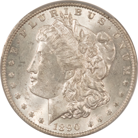 Dollars 1890-O MORGAN DOLLAR, CACG MS-62, ORIGINAL, BLAST WHITE & PQ! CAC!