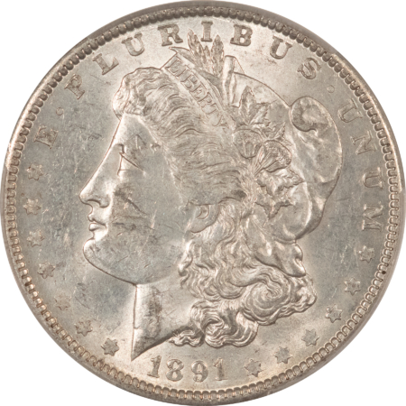 CAC Approved Coins 1891-O $1 MORGAN DOLLAR – CACG AU-58, CAC! FRESH & PQ!