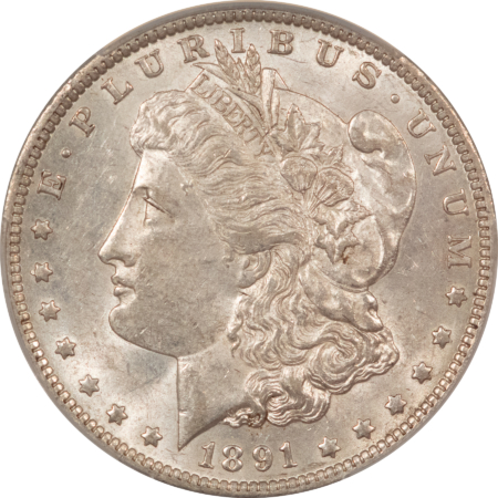 CAC Approved Coins 1891-O $1 MORGAN DOLLAR – CACG AU-58, CAC! FRESH & PQ!