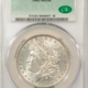 Dollars 1890-O MORGAN DOLLAR, CACG MS-60, LUSTROUS WHITE W/ PRETTY TONING & PQ-CAC!