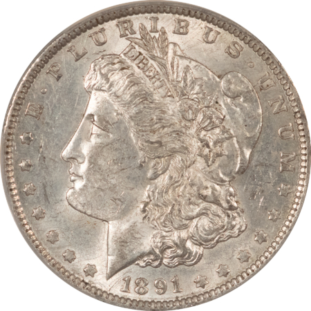 CAC Approved Coins 1891-O $1 MORGAN DOLLAR – CACG AU-58, CAC! FRESH & PQ!