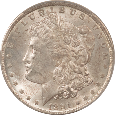 CAC Approved Coins 1891-O $1 MORGAN DOLLAR – CACG AU-58, CAC! FRESH & PQ, LOOKS UNC!