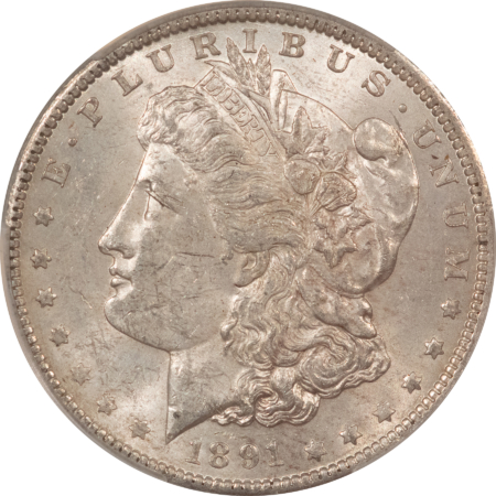 CAC Approved Coins 1891-O $1 MORGAN DOLLAR – CACG AU-58, CAC! FRESH & LOOKS UNC, PQ!