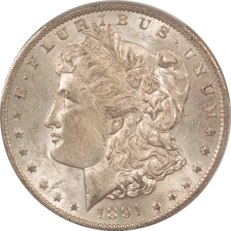 CAC Approved Coins 1891-O $1 MORGAN DOLLAR – CACG MS-61, CAC! ORIGINAL & PQ!