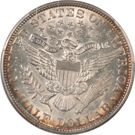 Barber Halves 1892 BARBER HALF DOLLAR, TRIPLED DIE REVERSE, FS-801 – PCGS AU-58 TOUGH VARIETY!