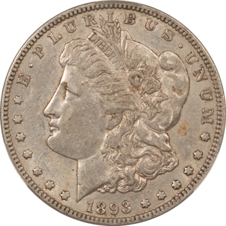 CAC Approved Coins 1893-O $1 MORGAN DOLLAR – CACG XF-45, CAC! ORIGINAL & LOOKS AU!