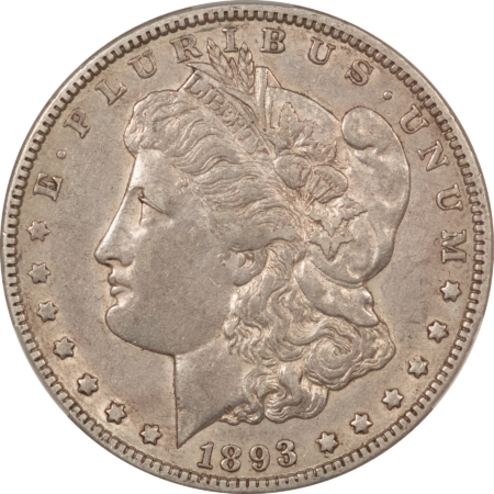 CAC Approved Coins 1893-O $1 MORGAN DOLLAR – CACG XF-45, CAC! PQ & LOOKS AU! TOUGH DATE!