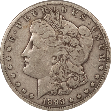 CAC Approved Coins 1893-S $1 MORGAN DOLLAR – CACG F-12, PERFECT, PREMIUM QUALITY! CAC! KEY-DATE!