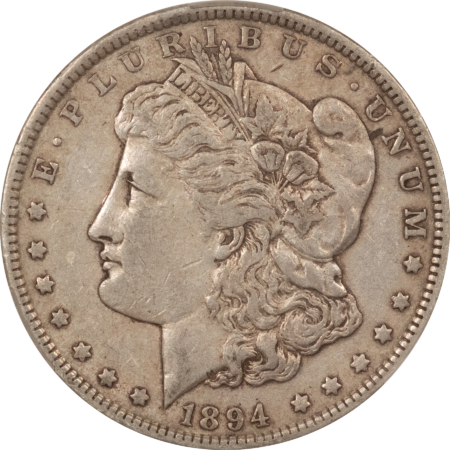 CAC Approved Coins 1894 $1 MORGAN DOLLAR – CACG VF-35, KEY-DATE & PERFECT! CAC! LOW MINTAGE!