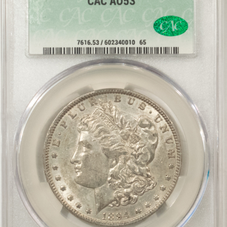 CAC Approved Coins 1894-O $1 MORGAN DOLLAR – CACG AU-53, CAC!