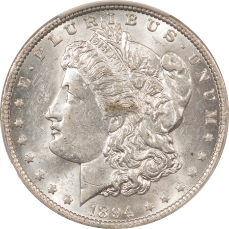 CAC Approved Coins 1894-O $1 MORGAN DOLLAR – CACG AU-58, CAC! FLASHY & NEAR BU! BETTER DATE!