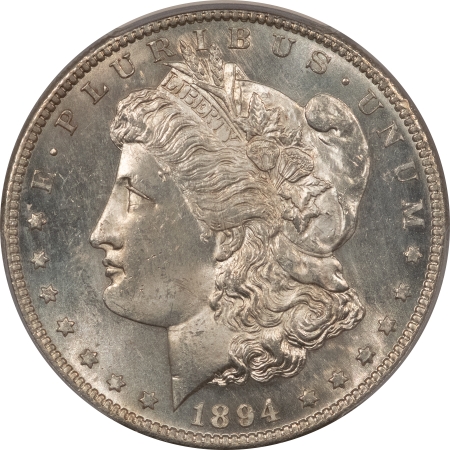 Morgan Dollars 1894-S $1 MORGAN DOLLAR – PCGS MS-64, WHITE & VERY CLEAN!