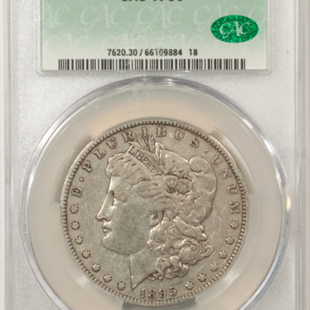 CAC Approved Coins 1895-O $1 MORGAN DOLLAR – CACG VF-30, CAC! SUPER ORIGINAL & PQ!