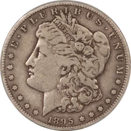 CAC Approved Coins 1895-S $1 MORGAN DOLLAR – CACG F-15, CAC! NICE ORIGINAL!