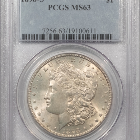 Morgan Dollars 1898-S $1 MORGAN DOLLAR – PCGS MS-63, FRESH AND CHOICE!