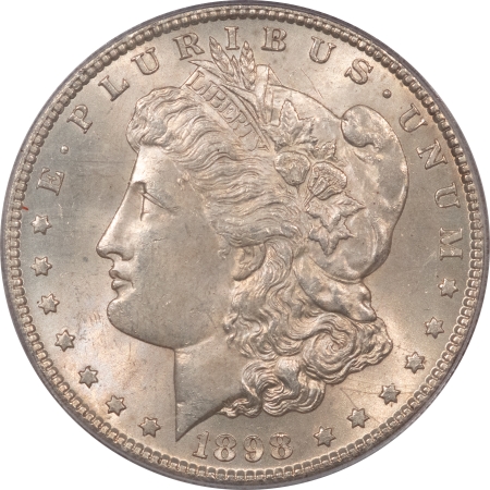 Morgan Dollars 1898-S $1 MORGAN DOLLAR – PCGS MS-63, FRESH AND CHOICE!