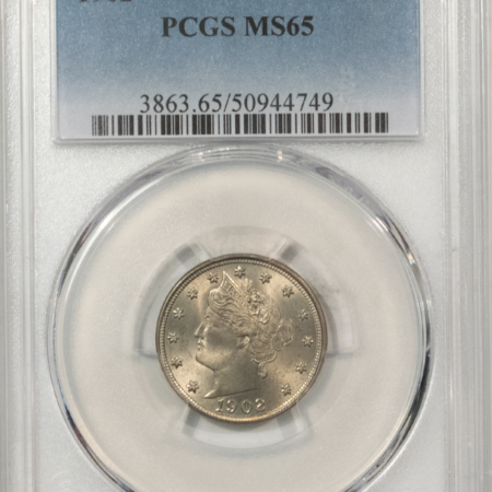 Liberty Nickels 1902 LIBERTY NICKEL – PCGS MS-65 FRESH & GEM!