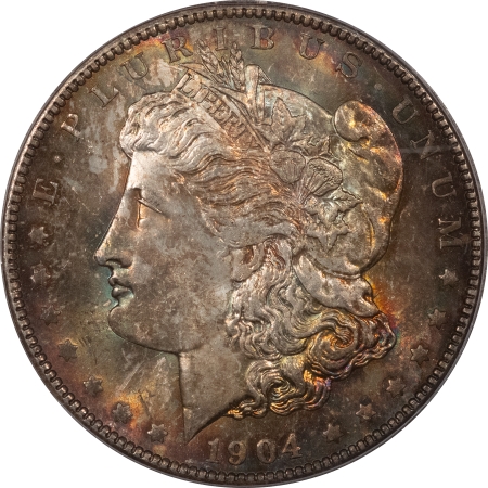 Morgan Dollars 1904-O $1 MORGAN DOLLAR – ICG MS-64, REALLY PRETTY!