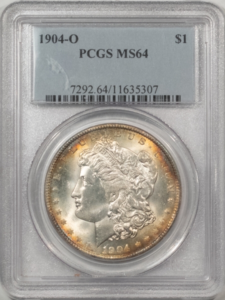 Morgan Dollars 1904-O $1 MORGAN DOLLAR – PCGS MS-64, PRETTY!