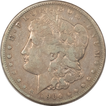 Morgan Dollars 1904-S $1 MORGAN DOLLAR – PLEASING CIRCULATED EXAMPLE! DECENT DETAILS!