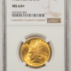 $10 1908-D $10 INDIAN GOLD EAGLE, NO MOTTO – NGC MS-61, SMOOTH LUSTROUS & TOUGH!