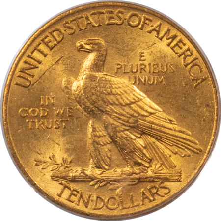 $10 1909 $10 INDIAN GOLD EAGLE – PCGS MS-62, LUSTROUS, SOMEWHAT TOUGHER DATE!