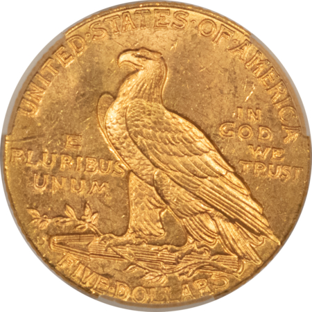 $5 1909-D $5 INDIAN GOLD HALF EAGLE – CACG MS-61, FLASHY, PREMIUM QUALITY, CAC!