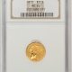 $2.50 1911 $2.50 INDIAN GOLD QUARTER EAGLE – PCGS MS-62, NICE ORIGINAL