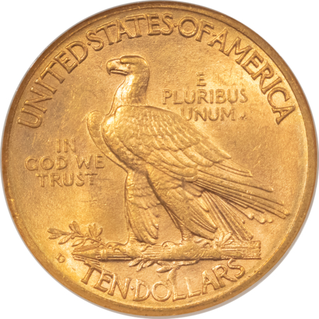 $10 1910-D $10 INDIAN GOLD EAGLE – NGC MS-63, LUSTROUS & CHOICE!