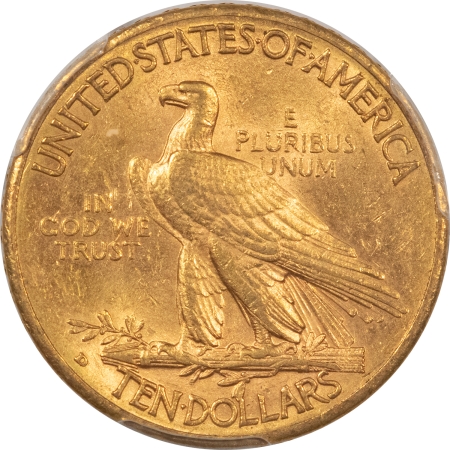 $10 1910-D $10 INDIAN GOLD EAGLE – PCGS MS-62, FLASHY & LOOKS CHOICE!