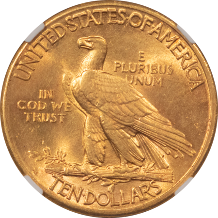 $10 1910-S $10 INDIAN GOLD EAGLE – NGC MS-61 LUSTROUS BETTER DATE!