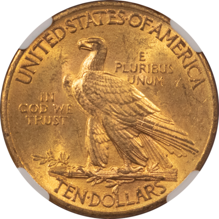 $10 1911 $10 INDIAN GOLD EAGLE – NGC MS-63, ORIGINAL