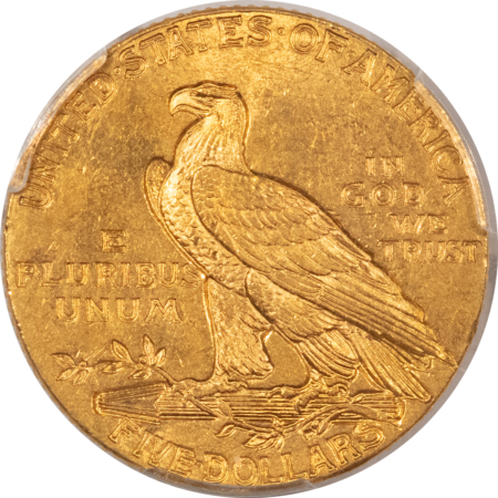 $5 1911 $5 INDIAN GOLD, PCGS MS-63, A CHOICE & LUSTROUS EXAMPLE!