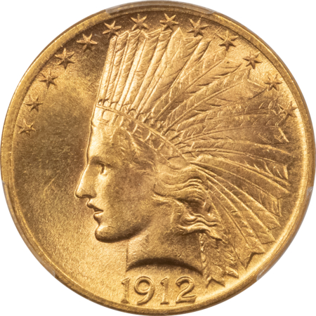 $10 1912 $10 INDIAN GOLD EAGLE – PCGS MS-62