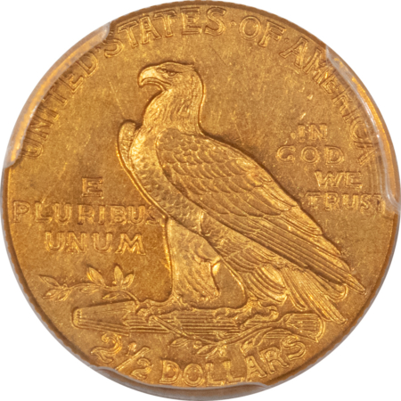 $2.50 1912 $2.50 INDIAN GOLD, PCGS MS-62, BETTER EARLY DATE AND VIRTUALLY CHOICE!