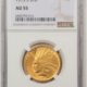 $10 1914 $10 INDIAN GOLD EAGLE – NGC MS-61, LUSTROUS!