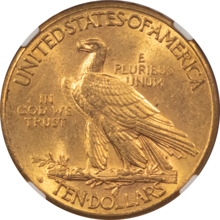 $10 1914-D $10 INDIAN GOLD EAGLE – NGC MS-62, ORIGINAL DENVER MINT GOLD!