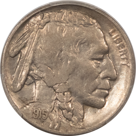 Buffalo Nickels 1915-S BUFFALO NICKEL – PCGS AU-58, PREMIUM QUALITY, TOUGH, CAC APPROVED!