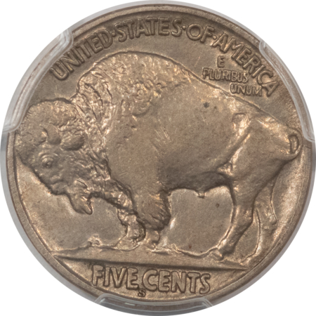 Buffalo Nickels 1915-S BUFFALO NICKEL – PCGS AU-58, PREMIUM QUALITY, TOUGH, CAC APPROVED!