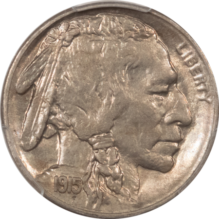 Buffalo Nickels 1915-S BUFFALO NICKEL – PCGS AU-58, PREMIUM QUALITY, TOUGH, CAC APPROVED!