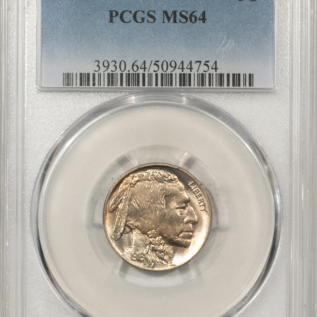 Buffalo Nickels 1916 BUFFALO NICKEL – PCGS MS-64, LOOKS 65! PREMIUM QUALITY!