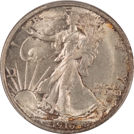 New Certified Coins 1916-D WALKING LIBERTY HALF DOLLAR – PCGS MS-65, ORIGINAL, LUSTROUS GEM AND PQ!