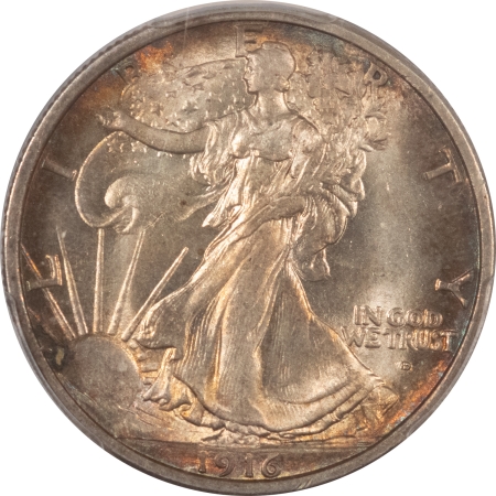 CAC Approved Coins 1916-D WALKING LIBERTY HALF DOLLAR – PCGS MS-65, PRETTY GEM, PQ & CAC APPROVED!