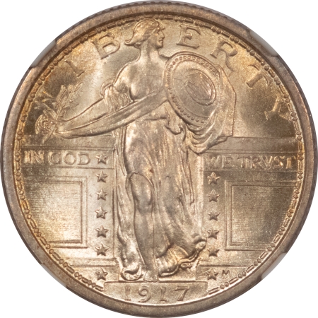 New Certified Coins 1917 STANDING LIBERTY QUARTER, TYPE I – NGC-66+ FH, GEM BLAZER!