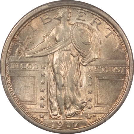 New Certified Coins 1917 STANDING LIBERTY QUARTER TYPE 1 – PCGS MS-64 FH ORIGINAL SATINY & NEAR GEM!