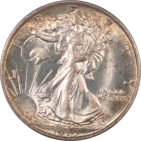 New Certified Coins 1919 WALKING LIBERTY HALF DOLLAR – PCGS MS-64, LUSTROUS, ATTRACTIVE WELL-STRUCK!